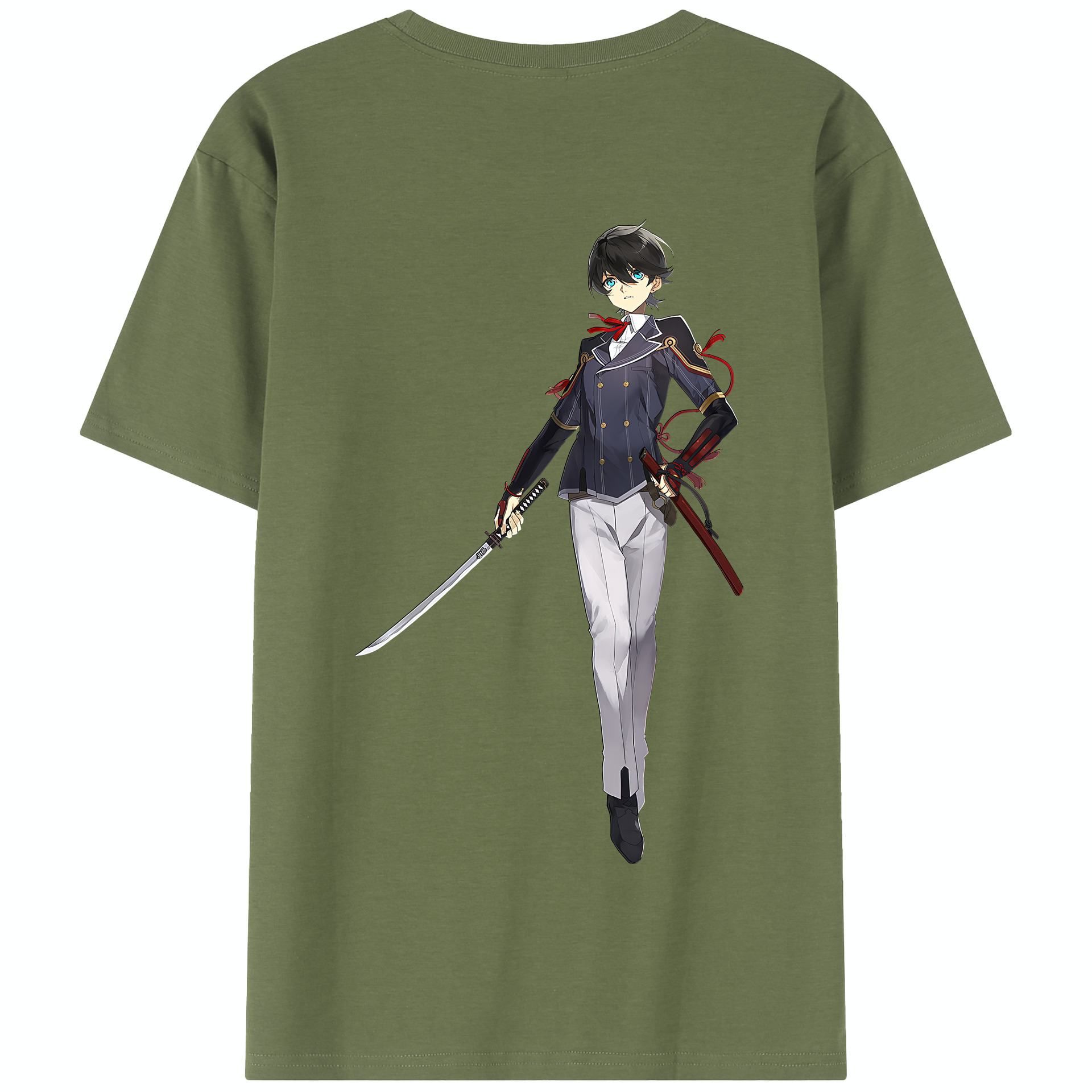 （画像用） 刀剣乱舞 Touken Ranbu 綿100％半袖Tシャツ（背面プリント）